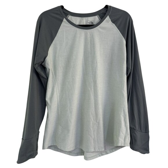 The North Face Flashdry Womens Light & Thyme Green Stretch Long Sleeve Size L - Picture 1 of 7